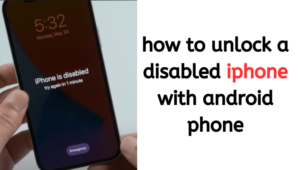 how to unlock a disabled iphone