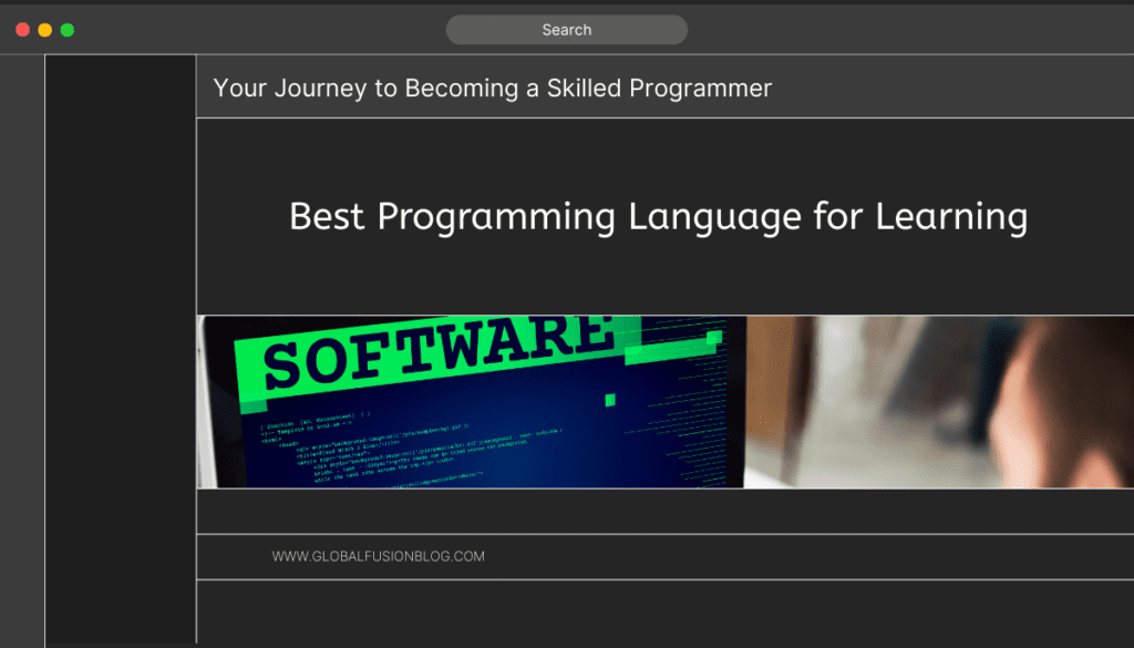 best programming language for learning